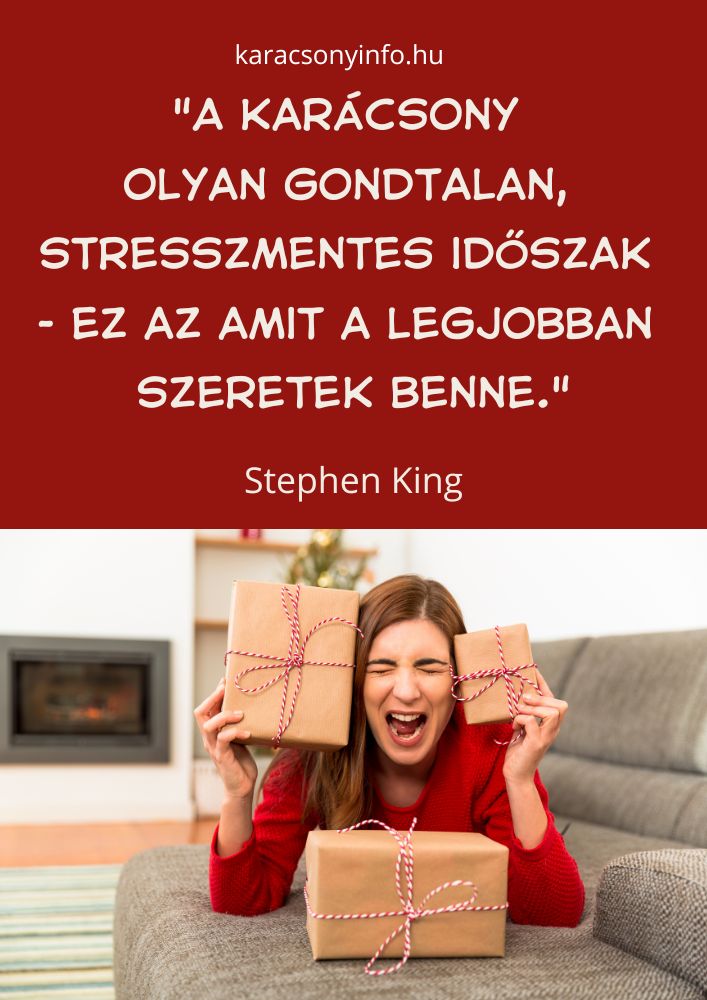vicces karácsonyi idézet, stressz